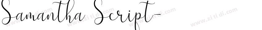 Samantha Script字体转换